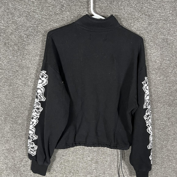 Darc Sport SHE Tracksuit Womens S Black Wolves Crop Sweatshirt Joggers 2 Piece - Picture 7 of 13